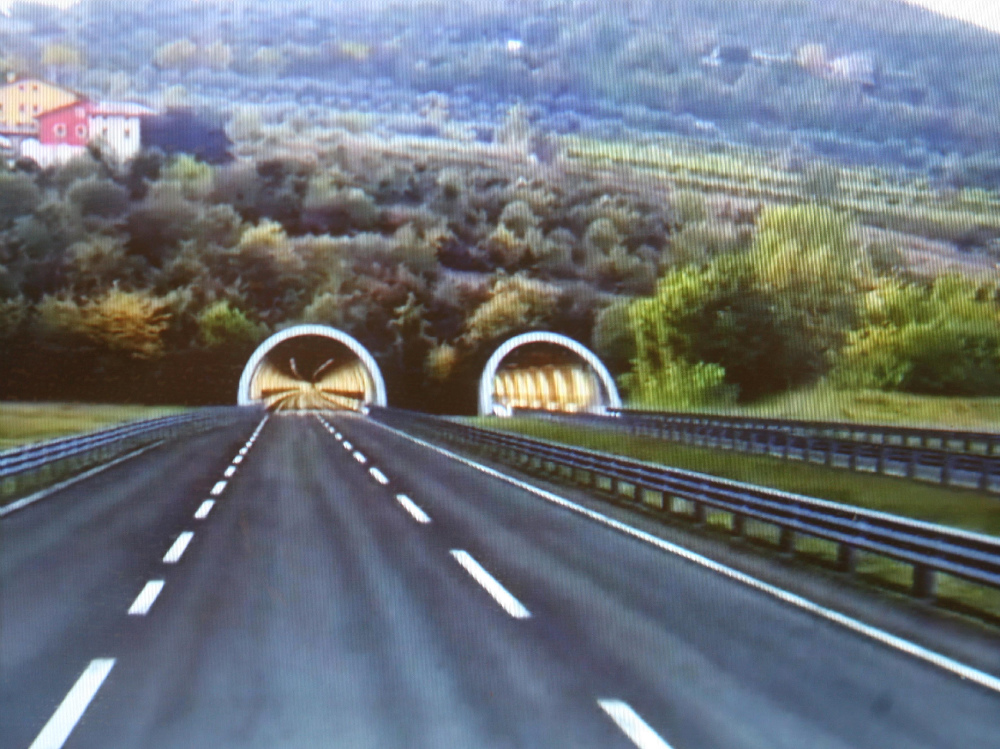 Progetto, rendering, del Traforo delle Torricelle