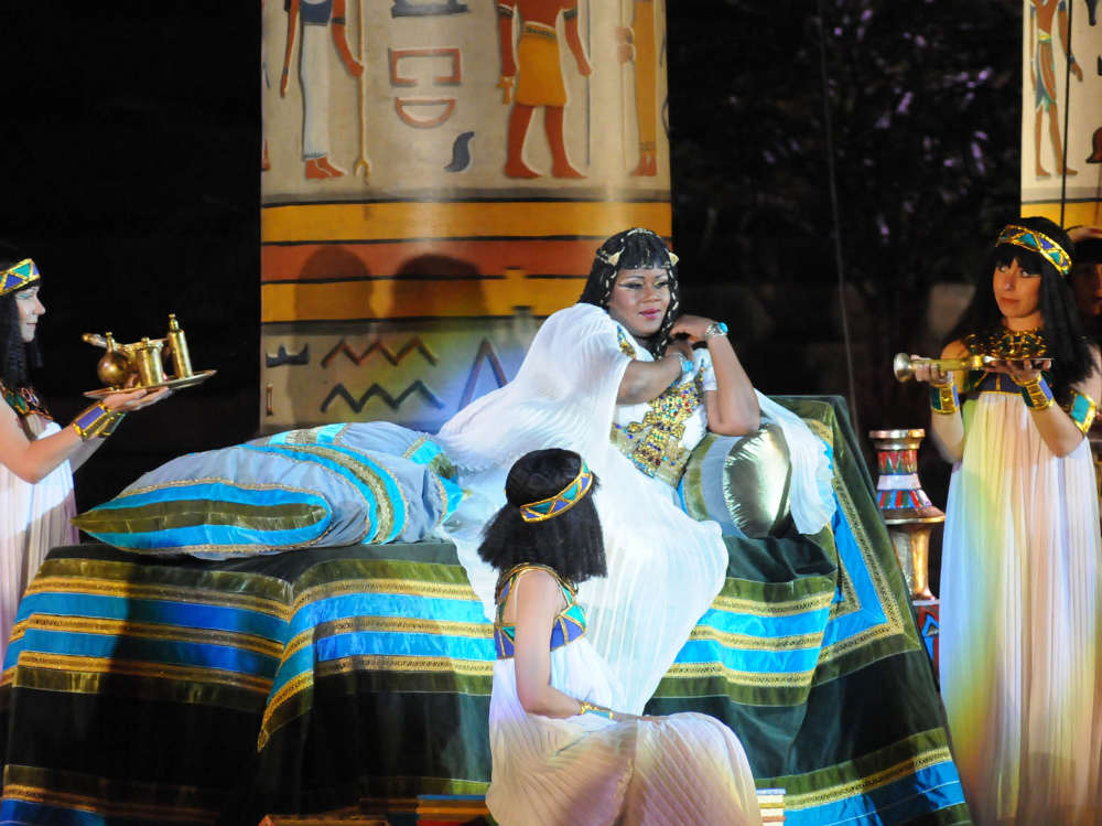 Una scena di «Aida» FOTO BRENZONI 