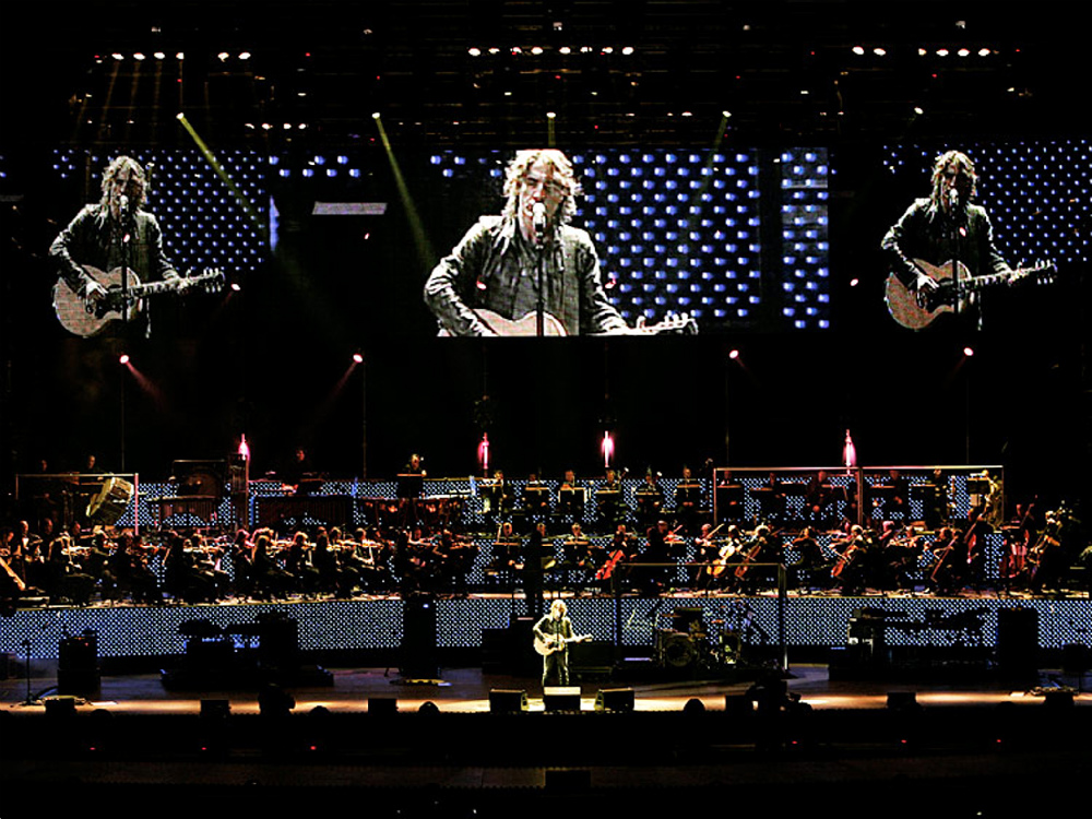 Uno dei sette concerti di Ligabue in Arena nel 2008: il cantante emiliano torna con dieci spettacoli