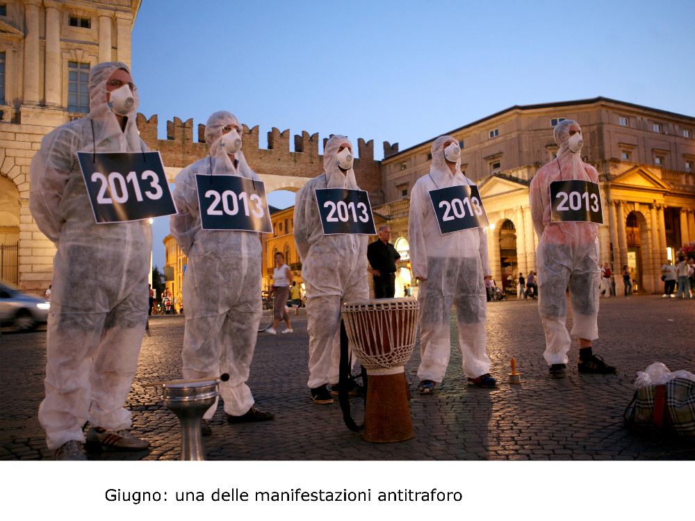 Manifestazione contro il traforo