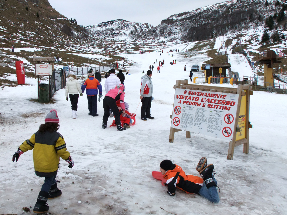 San Giorgio dove è attesa, come sul Baldo, la nevicata per il rilancio della stagione turistica invernale 
