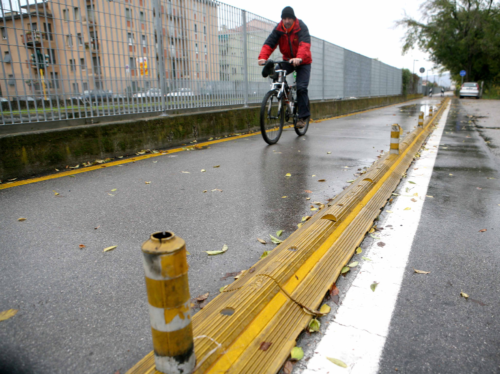 Una pista ciclabile al Saval