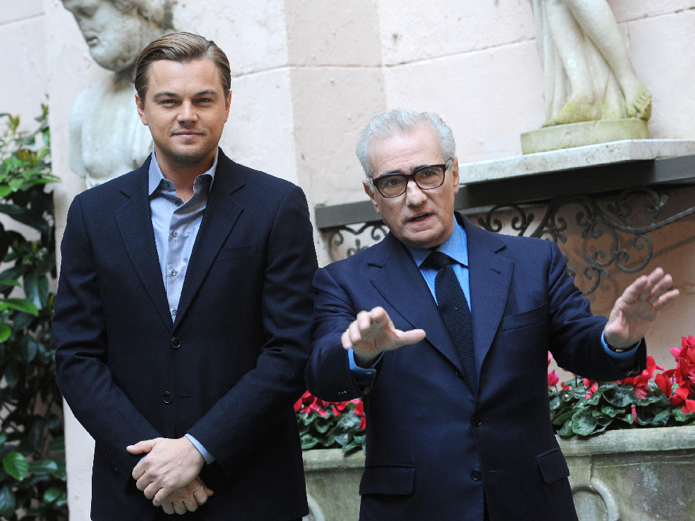 Leonardo Di Caprio e Martin Scorsese a Roma alla presentazione del film «Shutter Island» 