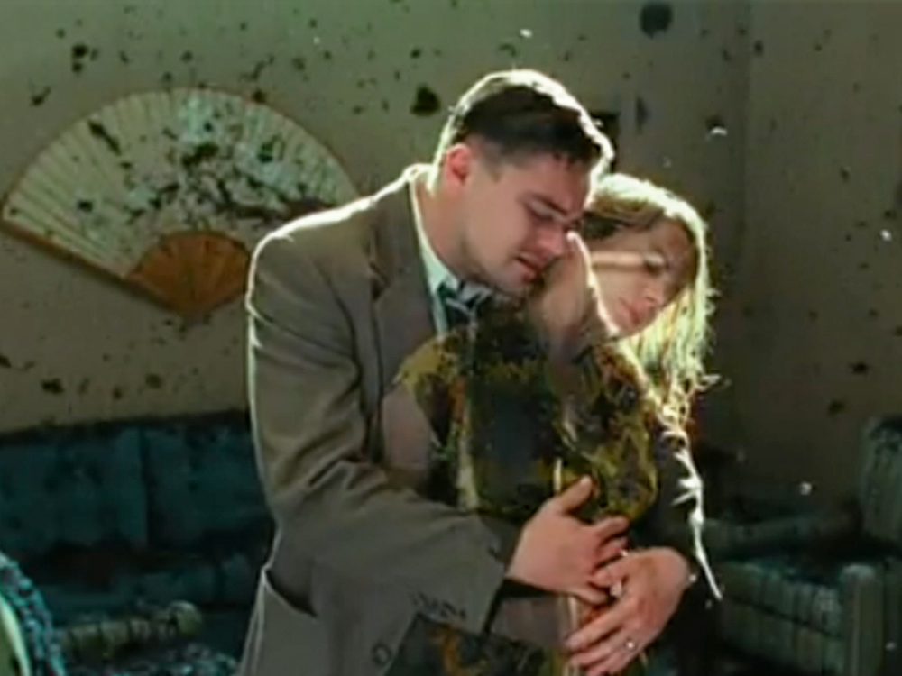 Leonardo Di Caprio in una spettacolare scena di «Shutter Island» 