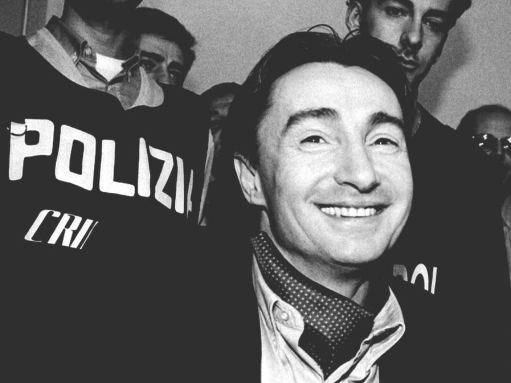 Felice Maniero il giorno del suo arresto a Torino (nov. 1994)