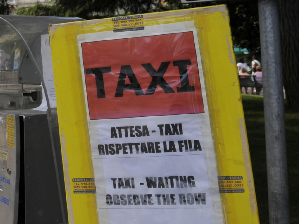 Cartello del Taxi