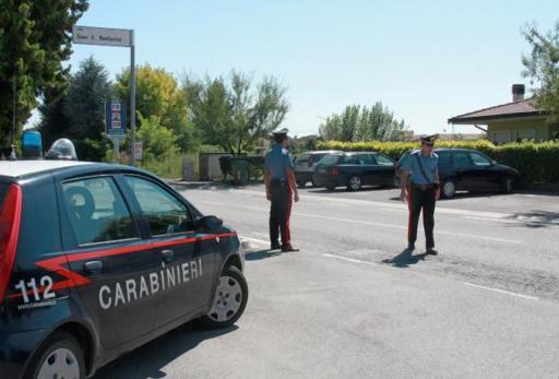 
 I carabinieri sul luogo dell'incidente a Zevio FOTO FADDA