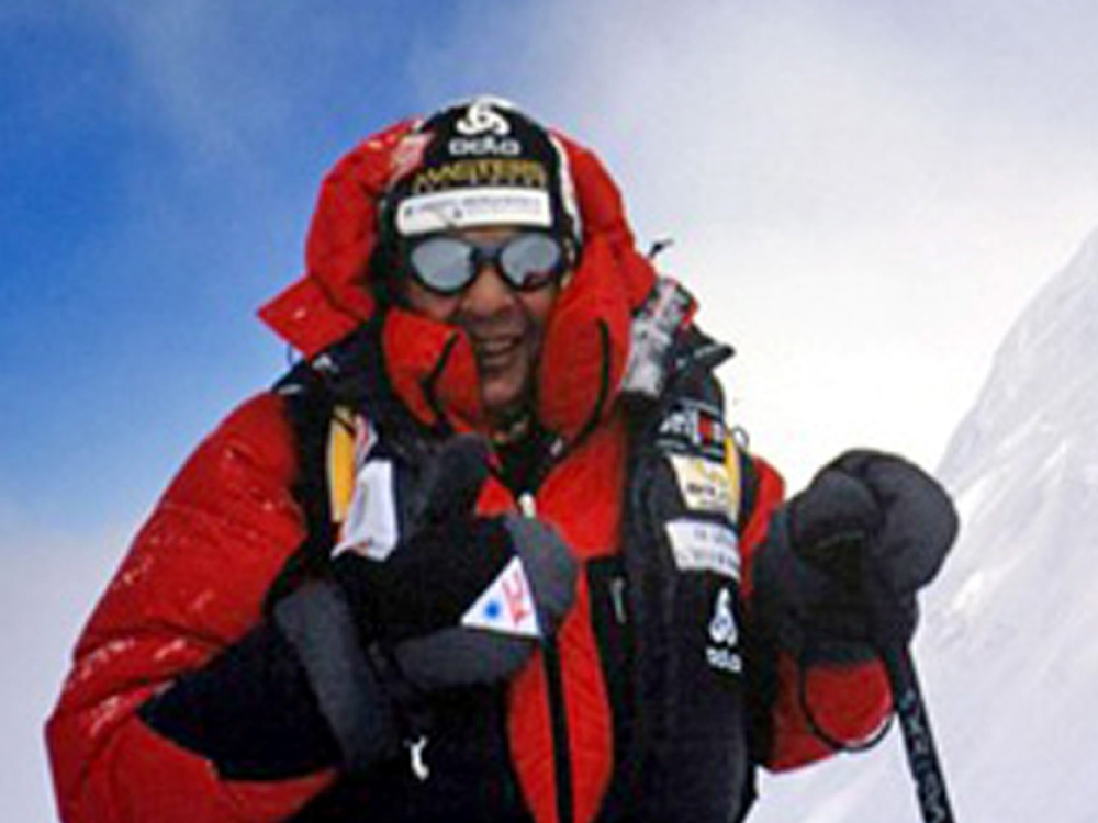 L'alpinista Mario Merelli