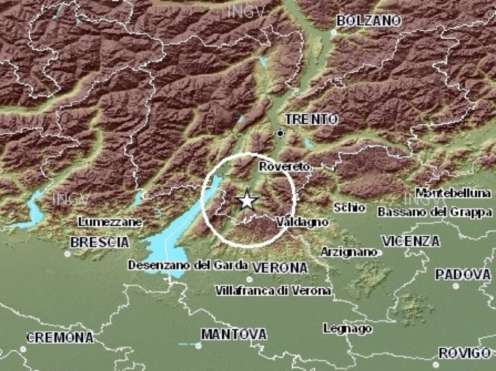 Nuovo terremoto nel Veronese