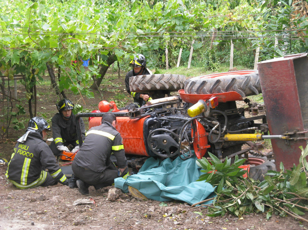 Incidente col trattore. FOTO ARCHIVIO