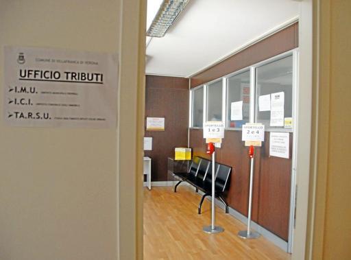 L'ufficio tributi del Comune di Villafranca FOTO PECORA