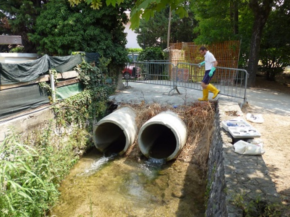 La foce del torrente San Severo a Bardolino