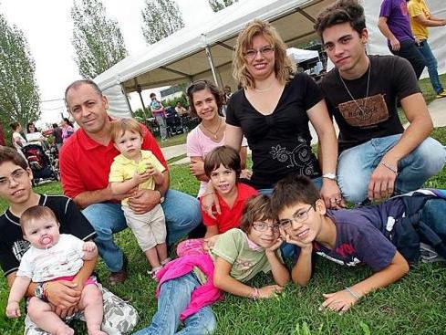 Un ritrovo di famiglie numerose
