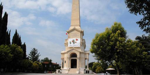 Il monumento risorgimentale di Custoza, inaugurato il 24 giugno 1879 