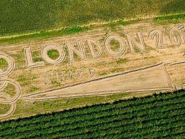 L'opera di Gambarin per le Olimpiadi e The Shard il 22 luglio scorso