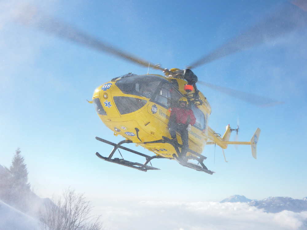 Verona Emergenza 118, elicottero in missione